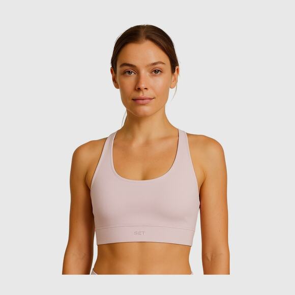 SET ACTIVE Luxform® Sports Bra in Petal Pink Size L - Picture 1 of 4
